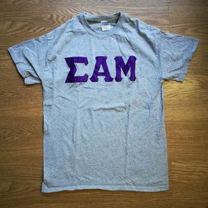 Sigma Alpha Mu (Sammy) T-Shirt Gray Gildan Ultra Cotton